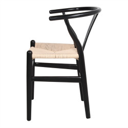 Chaise en bois avec un style nordique - modèle 017 - noir - MWlab