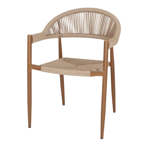 Chaise d’extérieur avec un style méditerranéen - modèle 019 - naturel - MWlab