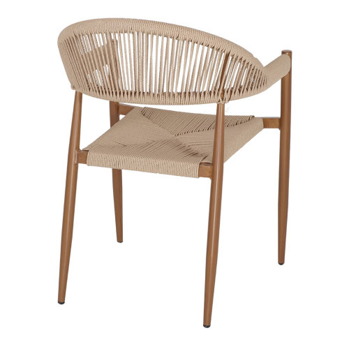 Chaise d’extérieur avec un style méditerranéen - modèle 019 - naturel - MWlab