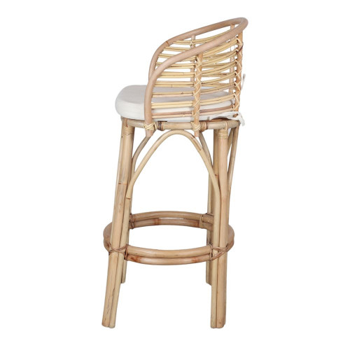 Tabouret haut en bambou et rotin avec un style tropical - modèle 026 - naturel - MWlab