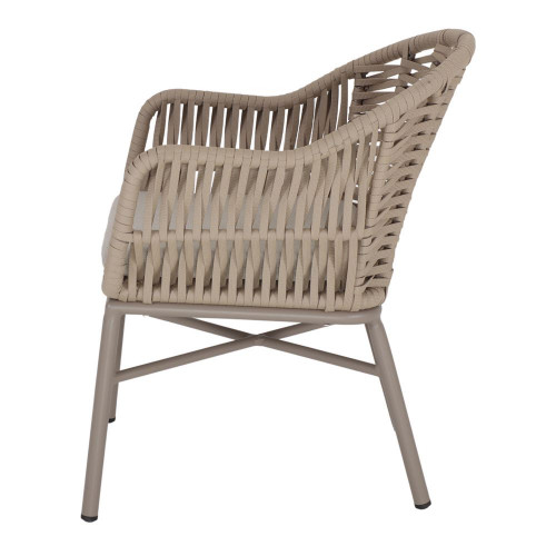 Chaise en métal et corde avec un style méditerranéen - modèle 047 - beige - MWlab