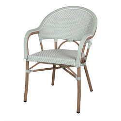 Chaise d’extérieur avec un style bistrot - modèle 048 - vert eau de marque MWlab, référence: J8877500