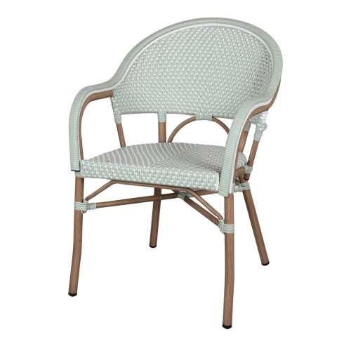 Chaise d’extérieur avec un style bistrot - modèle 048 - vert eau - MWlab