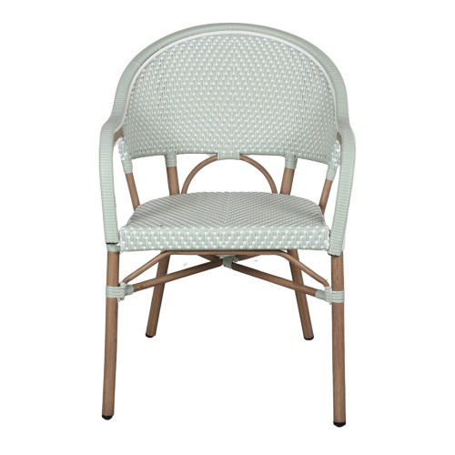 Chaise d’extérieur avec un style bistrot - modèle 048 - vert eau - MWlab