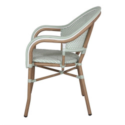 Chaise d’extérieur avec un style bistrot - modèle 048 - vert eau - MWlab