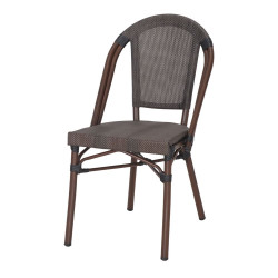 Chaise d’extérieur avec un style bistrot - modèle 056 - marron/gris de marque MWlab, référence: J8878400