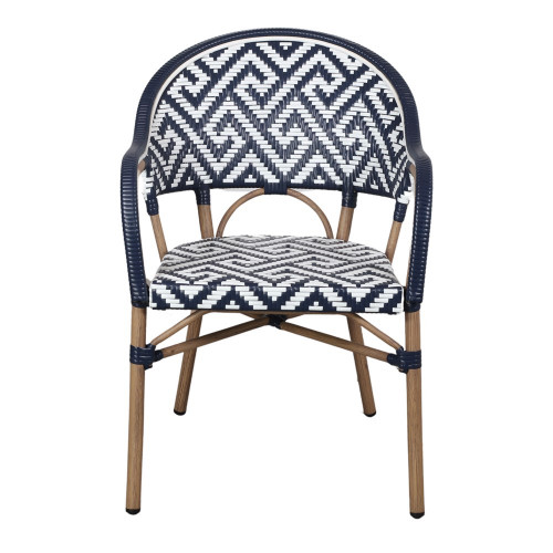 Chaise d’extérieur avec un style bistrot - modèle 058 - bleu - MWlab