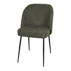 Chaise tapissée avec un style contemporain - modèle 059 - vert jade de marque MWlab, référence: J8878800