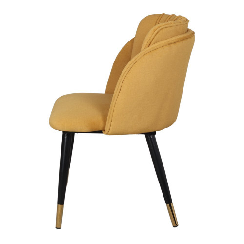 Chaise tapissée avec un style contemporain - modèle 061 - moutarde - MWlab