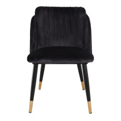 Chaise tapissée avec un style contemporain - modèle 061 - noir - MWlab