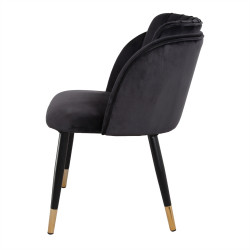 Chaise tapissée avec un style contemporain - modèle 061 - noir - MWlab