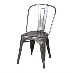 Chaise en métal avec un style industriel - modèle 062 - métal vernis de marque MWlab, référence: J8879700