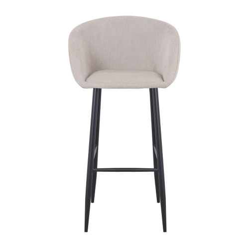 Tabouret haut tapissé avec un style contemporain - modèle 063 - beige - MWlab