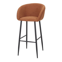 Tabouret haut tapissé avec un style contemporain - modèle 063 - citrouille de marque MWlab, référence: J8879900