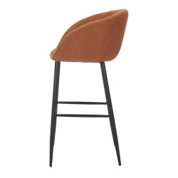 Tabouret haut tapissé avec un style contemporain - modèle 063 - citrouille - MWlab