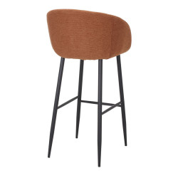 Tabouret haut tapissé avec un style contemporain - modèle 063 - citrouille - MWlab