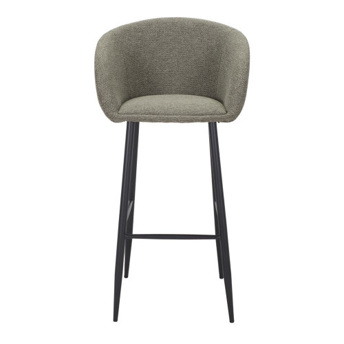 Tabouret haut tapissé avec un style contemporain - modèle 063 - vert olive - MWlab