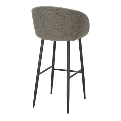 Tabouret haut tapissé avec un style contemporain - modèle 063 - vert olive - MWlab