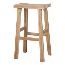 Tabouret en bois avec un style rustique - modèle 067 - naturel de marque MWlab, référence: J8880700