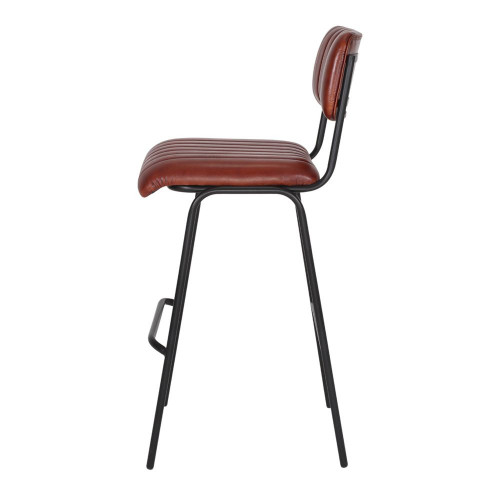 Tabouret haut avec un style industriel - modèle 071 - marron - MWlab