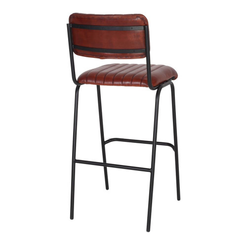 Tabouret haut avec un style industriel - modèle 071 - marron - MWlab