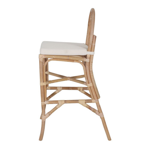 Tabouret haut en rotin avec un style méditerranéen - modèle 078 - naturel - MWlab