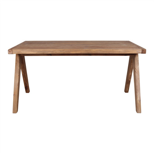 Table de salle à manger en bois avec un style méditerranéen - modèle 087 - 148 cm - MWlab