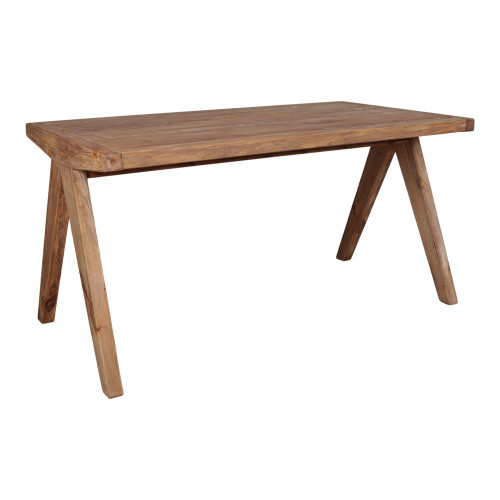 Table de salle à manger en bois avec un style méditerranéen - modèle 087 - 148 cm - MWlab