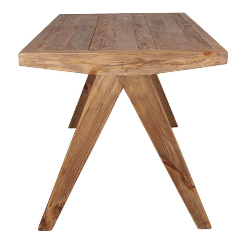 Table de salle à manger en bois avec un style méditerranéen - modèle 087 - 148 cm - MWlab