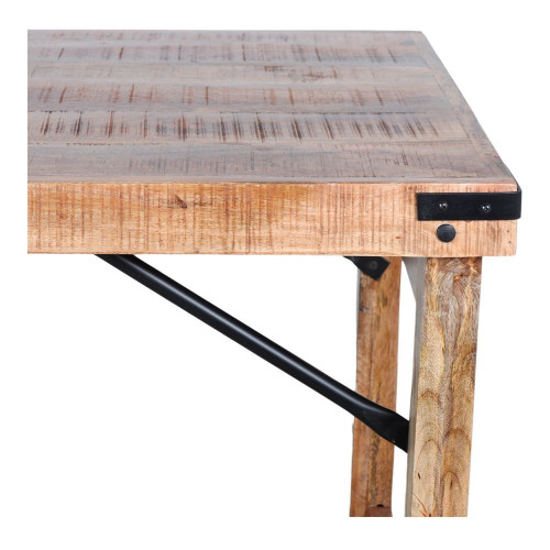 Table avec un style vintage en bois tropical effet ancien - modèle 091 - 168 cm - MWlab