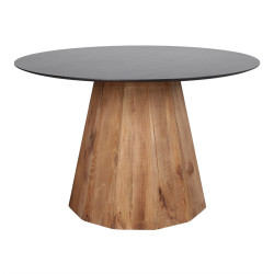 Table de salle à manger avec un style Japandi - modèle 092 - 120 cm de marque MWlab, référence: J8883600