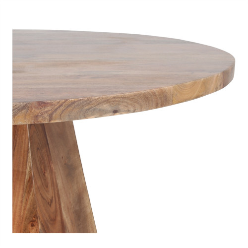 Table de salle à manger en bois avec un style Japandi - modèle 094 - 110 cm - MWlab