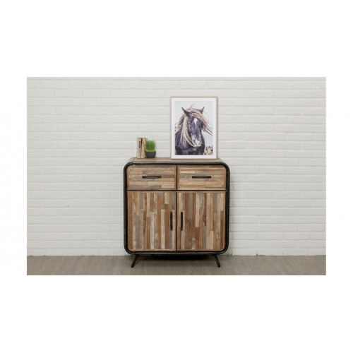 Commode en bois brut recyclé - Delorm