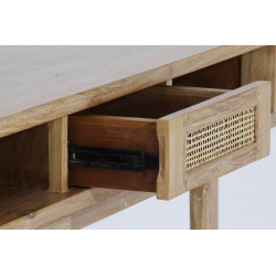 Console en teck naturel blanchi - Delorm