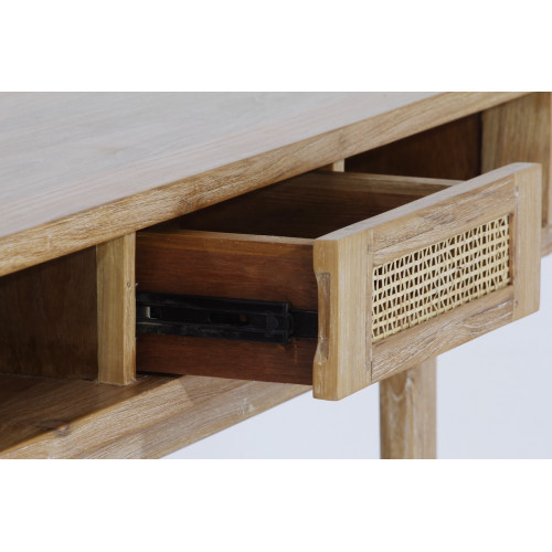 Console en teck naturel blanchi - Delorm