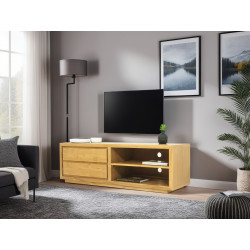 Meuble TV en teck - naturel de marque Delorm, référence: B8891100