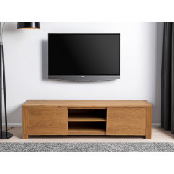 Meuble TV en teck massif avec un style Square - 170 cm de marque Delorm, référence: B8891700