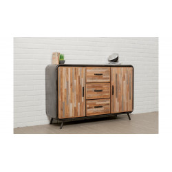 Buffet en bois brut recyclé de marque Delorm, référence: J8885900