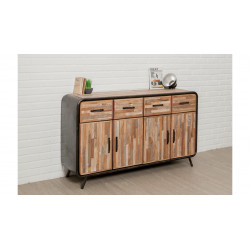 Buffet en bois brut recyclé de marque Delorm, référence: J8886000