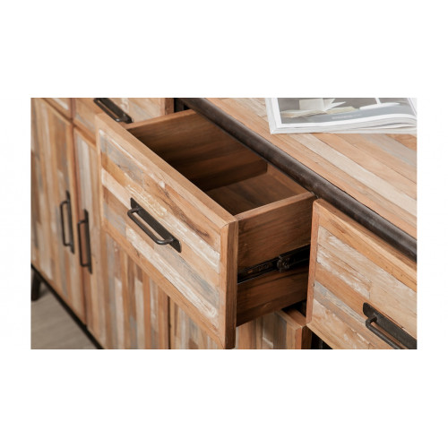 Buffet en bois brut recyclé - Delorm