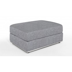 Pouf en tissu - modèle OTTO - gris Talent de marque Delorm, référence: J8891900