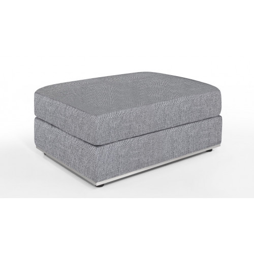 Pouf en tissu - modèle OTTO - gris Talent - Delorm