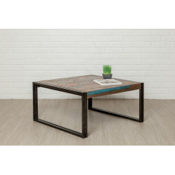 Table basse en bois recyclé de marque Delorm, référence: J8892000