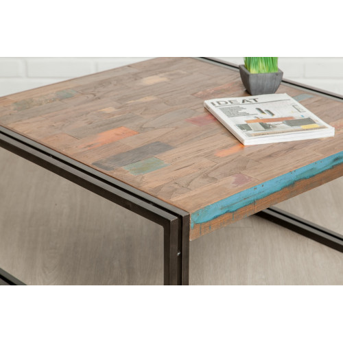 Table basse en bois recyclé - Delorm