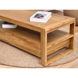 Table basse en teck avec un style Gariss - Delorm