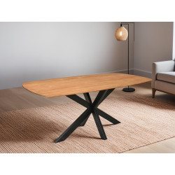 Table de repas avec un style Wood - 180 cm de marque Delorm, référence: J8892700