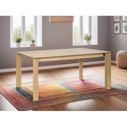 Table extensible en chêne massif avec un style Kubico - 280 cm - Delorm