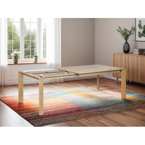 Table extensible en chêne massif avec un style Kubico - 280 cm - Delorm