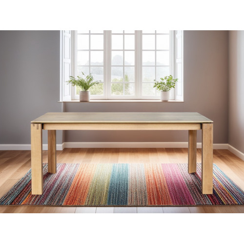 Table extensible en chêne massif avec un style Kubico - 280 cm - Delorm