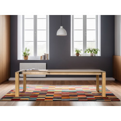 Table extensible en chêne massif avec un style Kubico - 280 cm - Delorm